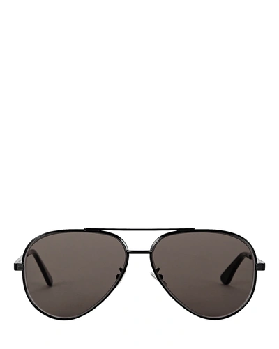 Saint Laurent Classic 11 Zero Aviator Sunglasses In Black