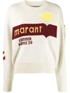 Isabel Marant Étoile Kleden Cotton-blend Sweater In Neutrals