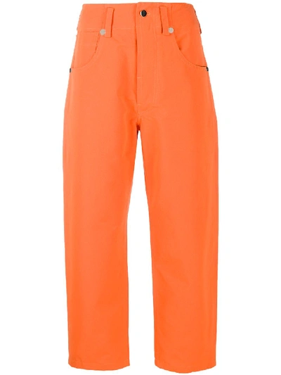 Sofie D'hoore Wide-leg Cropped Trousers In Orange