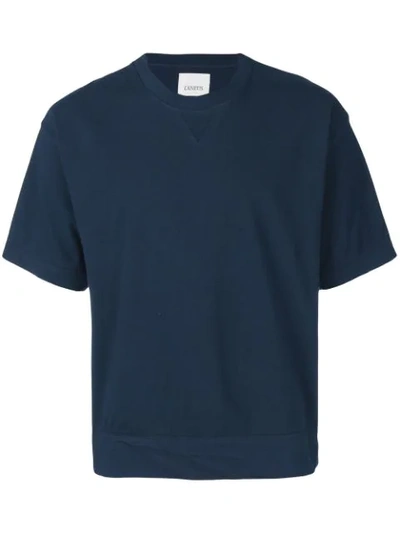 Laneus Short Sleeve Crewneck T-shirt In Blue