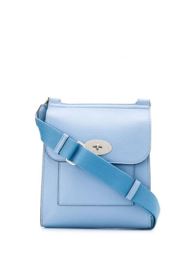 Mulberry Small Antony Leather Crossbody Bag In Pale Slate