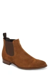 To Boot New York Shelby Mid Chelsea Boot In Mid Brown Suede