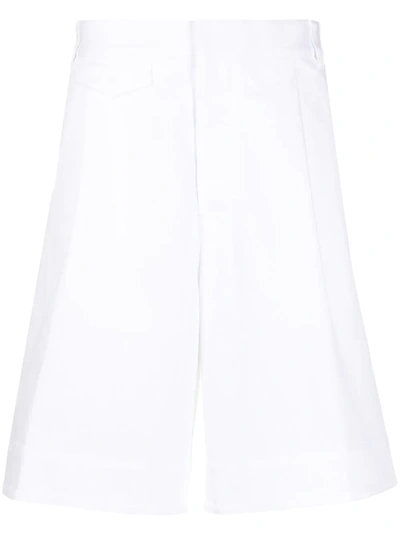 Dsquared2 Flared Bermuda Shorts In White