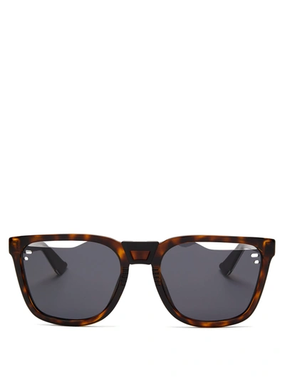 Dior Fragmented-lens Tortoiseshell Acetate Sunglasses In Brown