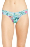 Hanky Panky Moonflower Lace Low-rise Thong In Moon Flower