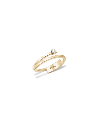 Lana 14k Solo Diamond Double-band Ring In Gold