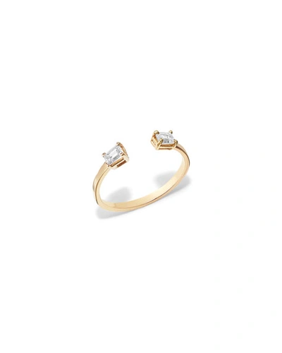 Lana Solo Emerald Diamond Echo Ring In Gold