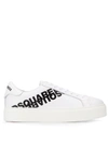 Dsquared2 Printed Logo Low-top Sneakers In White