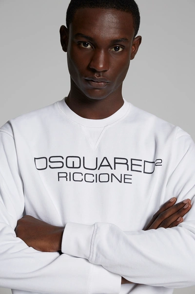 Dsquared2 Branded Sweatshirt In White