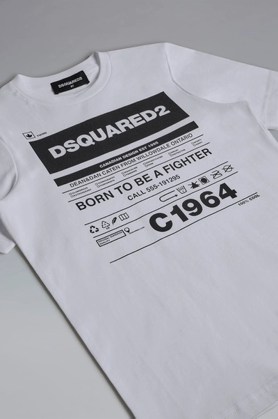 Dsquared2 Unisex Short Sleeve T-shirt In White