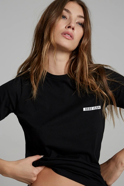 Dsquared2 Women Short Sleeve T-shirt In Black