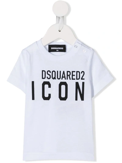 Dsquared2 Babies' Icon-print Short-sleeved T-shirt In White
