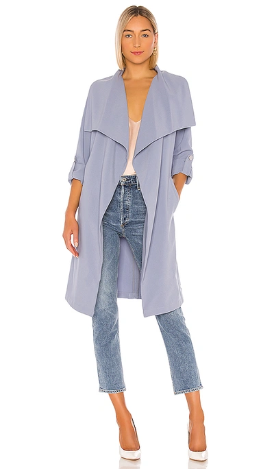 Soia & Kyo Ornella Shawl-collar Coat In Cerulean