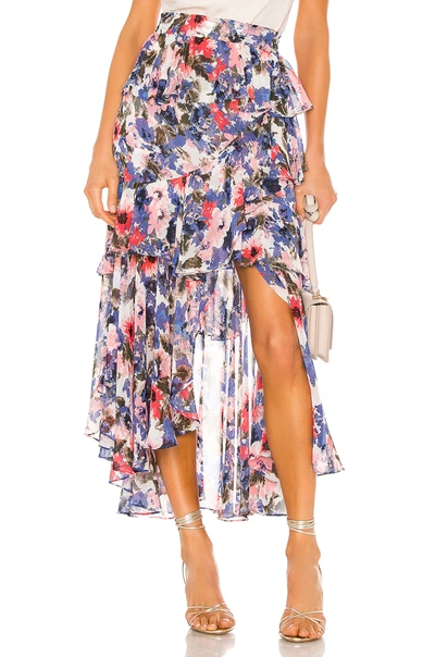 Misa X Revolve Joseva Skirt In Tie Dye Floral