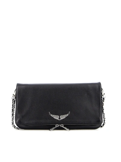 Zadig & Voltaire Bag In Hammered Leather In Black