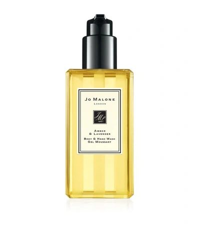 Jo Malone London Amber And Lavender Hand And Body Wash (250ml) In White