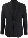 Emporio Armani Single Breasted Blazer In Black