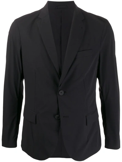 Emporio Armani Single Breasted Blazer In Black