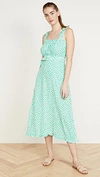 Faithfull The Brand Saint Tropez Midi Dress In Pastel Green