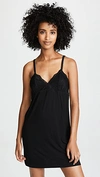 Pj Salvage Lace Trim Chemise In Black