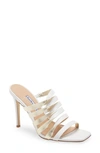 Charles David Women's Vocal Slip On Strappy High-heel Sandals In White Leather