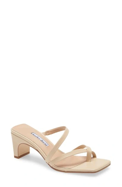 Charles David Women's Henry Strappy Mid-heel Sandals In Nude Leather