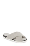 Charles David Women's Lye Crossband Slide Sandals In Grey Suede