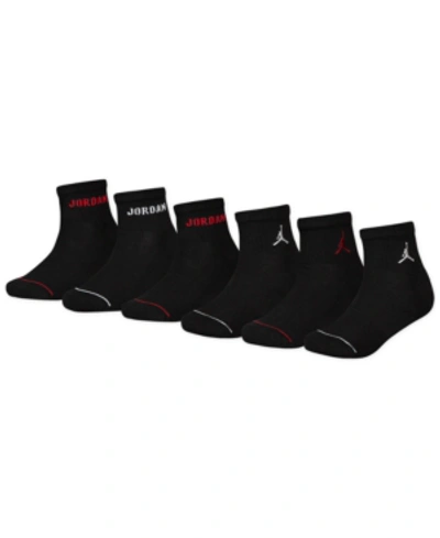 Jordan Kids'  Big Boys 6-pk. Ankle Socks In Black