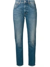 Acne Studios Melk Slim Tapered-fit Jeans In Mid Blue