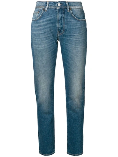 Acne Studios Melk Slim Tapered-fit Jeans In Mid Blue