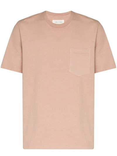 Les Tien Chest Pocket Cotton T-shirt In Pink