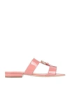 Sergio Rossi Sandals In Pastel Pink
