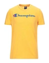 Champion T-shirts In Ocher