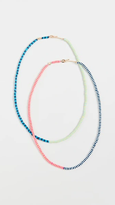 Roxanne Assoulin Happy Stripes Necklace In Multi