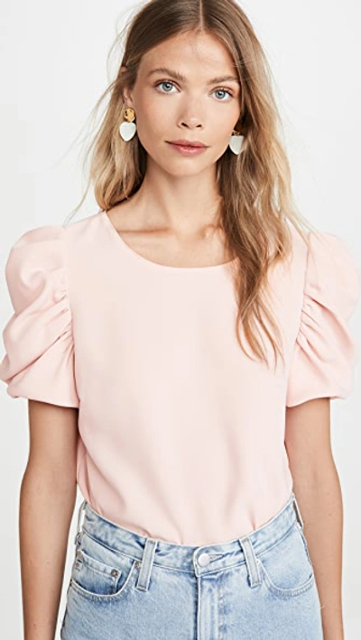 Amanda Uprichard Merris Top In Dusty Rose