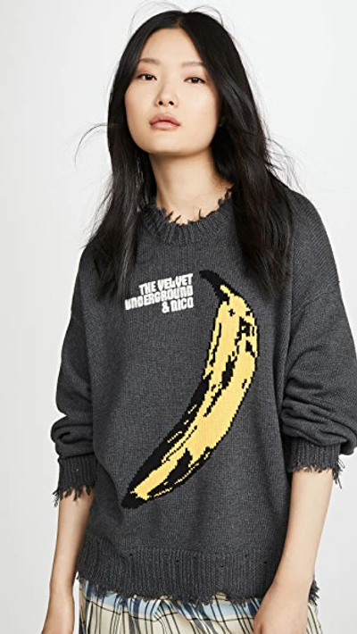 Graphic Sweatshirt R13 Banana Sweatshirt R13 Off-White The