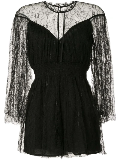 Alice Mccall Embroidered 'magicians Daughter' Black Dress