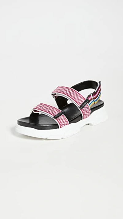 Villa Rouge Esco Sandals In Red/white