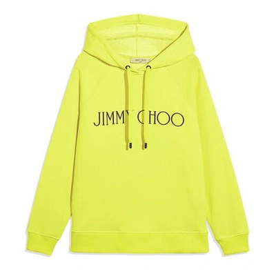 Jimmy Choo Neon-hoodie In S702 Neon Yellow/black