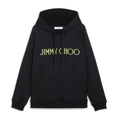 Jimmy Choo Neon-hoodie In S207 Black/neon Yellow