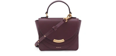 Wandler Luna Mini Handbag In Wine