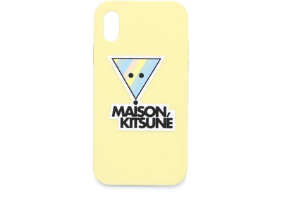 Maison Kitsuné Case For Iphone X In Lemon