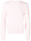 Thom Browne 4-bar Milano Stitch Jumper In Pink