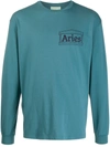 Aries Y2k Long Sleeve T-shirt In Blue