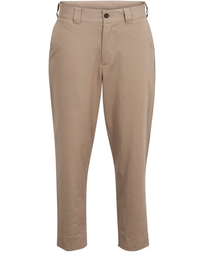 Harris Wharf London Cropped Trousers In Taupe