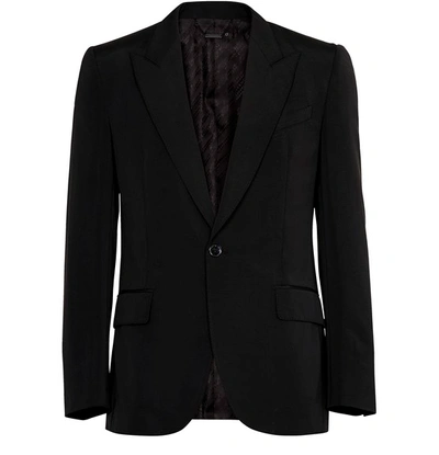 Givenchy Textured Wool Jacket In Noir