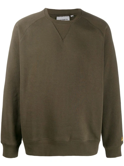 Carhartt Chase Logo Sweatshirt In Green