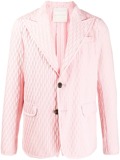 Marco De Vincenzo Relaxed Fit Blazer In Pink