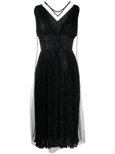 Marco De Vincenzo Empire Line Dress In Black