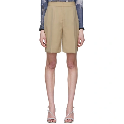 Victoria Victoria Beckham Tailored Knee-length Shorts In Camel